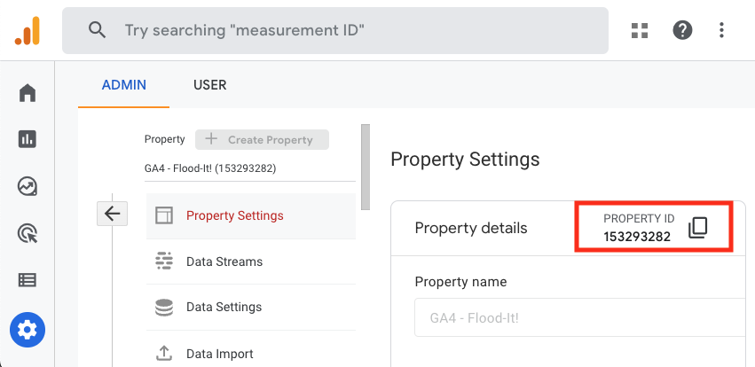 Google Analytics Property ID